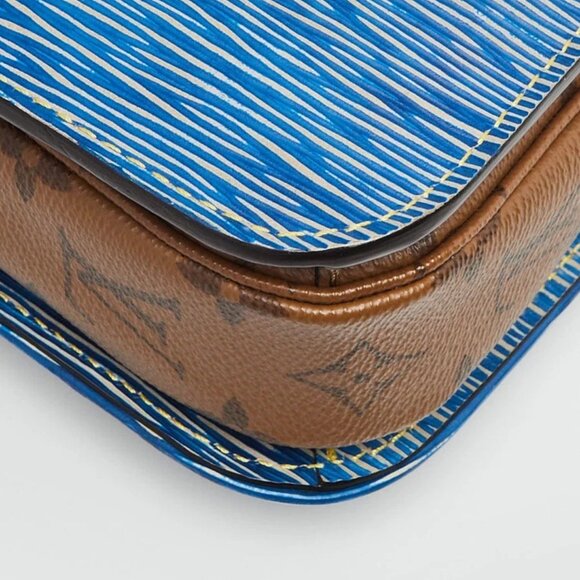 Louis Vuitton Monogram Reverse Canvas Denim Epi Pochette Metis Bag - Picture 4 of 12